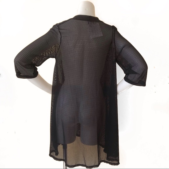 NWT Jordan Taylor Black Mesh Swimsuit Coverup - Picture 2 of 8